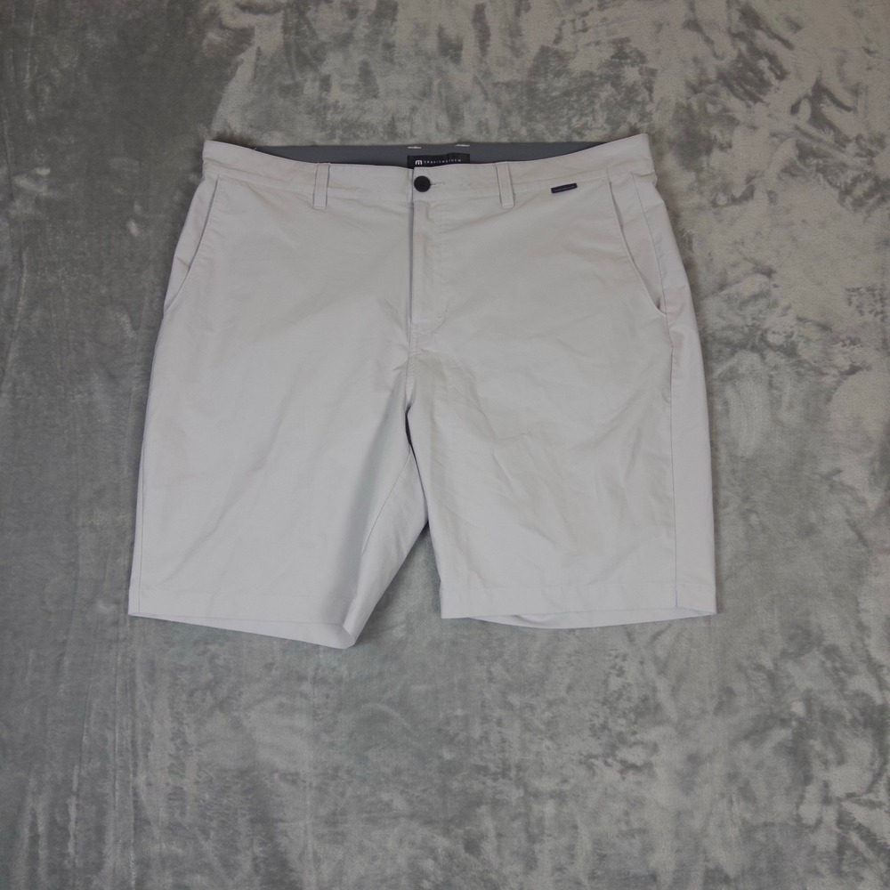 TravisMathew Golf Shorts Mens 40 Grey Beck Performance Stretch Casual Active